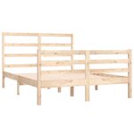 vidaXL Cadre de lit bois de pin massif 120x190 cm petit double
