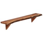 vidaXL Étagères murales 2 Pièces 90x20x18 cm Bois d'acacia massif