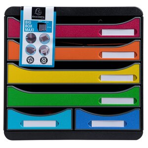 Module De Classement Big Box Maxi 6 Tiroirs Iderama - Arlequin - Exacompta