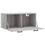vidaXL Armoire murale sonoma gris 80x36 5x35 cm bois d'ingénierie