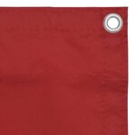 vidaXL Écran de balcon Rouge 120x600 cm Tissu Oxford