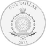 Pièce de monnaie en Argent 1 Dollar g 31.1 (1 oz) Millésime 2024 MAKE A DEAL