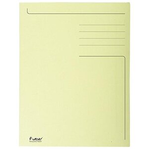 Chemise Imprimée 3 rabats 280g FOREVER Jaune pastel EXACOMPTA