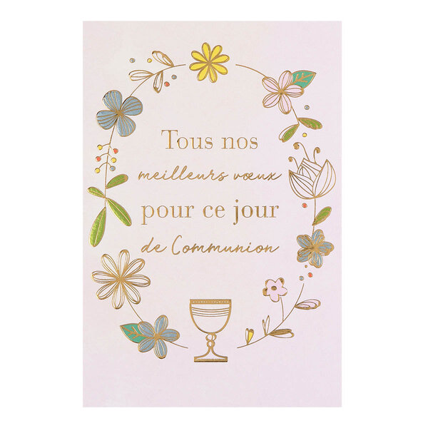 Carte Communion Meilleurs Vœux - Draeger paris