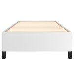 vidaXL Cadre de lit Blanc 100x200 cm Similicuir