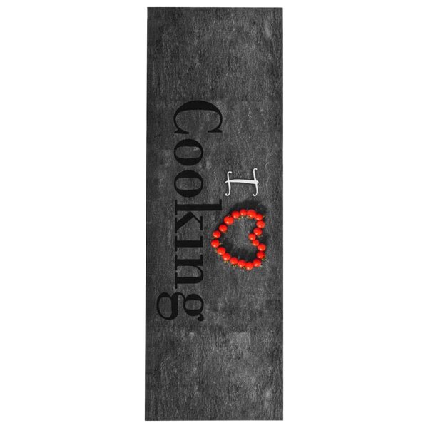vidaXL Tapis de sol de cuisine lavable Cooking 60x180 cm