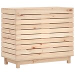 vidaXL Panier à linge 88 5x44x76 cm bois massif de pin