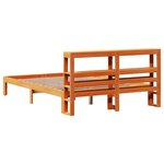 vidaXL Cadre de lit sans matelas cire marron 140x190cm bois pin massif