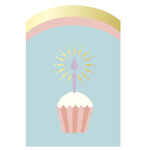 Carte De Vœux Anniversaire Cake - Bleu - Draeger paris
