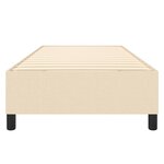 vidaXL Cadre de lit Crème 100 x 200 cm Tissu