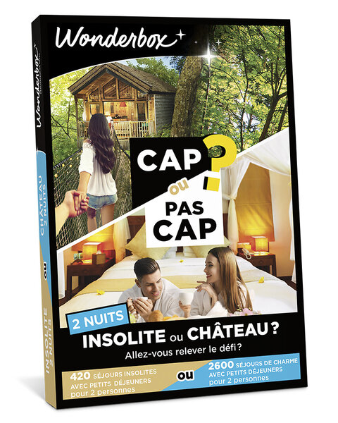 Coffret cadeau - WONDERBOX - CAP OU PAS CAP - Insolite ou château - 2 nuits