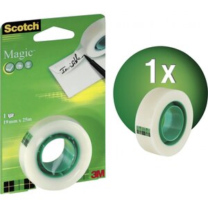 Scotch 1 X Ruban adhésif Magic invisible 19 mm x 25 m