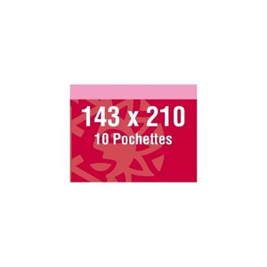 Pochettes double soudure 143 x 210 mm pour bloc Rugby 99 Sidney. Fond - Noir