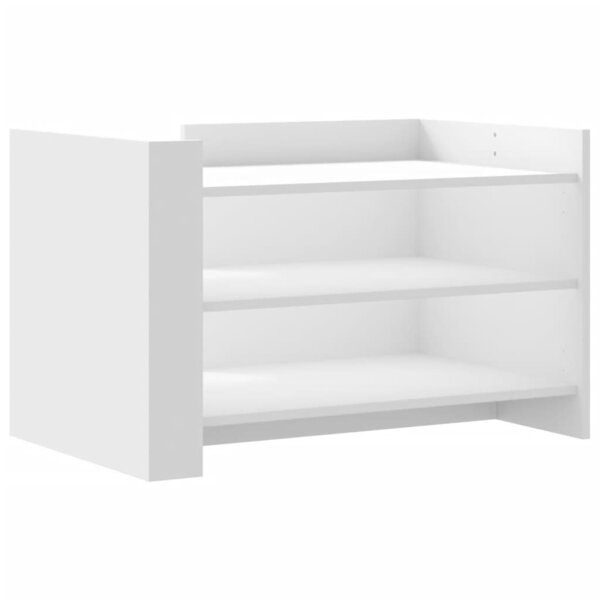 vidaXL Table basse blanc 80x50x50 cm bois d'ingénierie