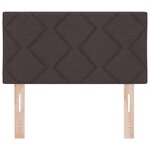 Têtière LED vidaXL Design en blocs de diamant Marron foncé 80 cm Tissu