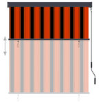 vidaXL Store roulant d'extérieur 140x250 cm Orange et marron