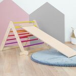 Jeu d'équilibre et motricité PIKY - bois naturel et couleurs chaudes
