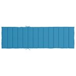 vidaXL Coussin de chaise longue bleu 200x60x3 cm tissu oxford