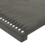 vidaXL Cadre de lit avec tête de lit Gris foncé 120x200 cm Velours