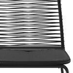 vidaXL Chaises d'extérieur lot de 6 Résine tressée Noir