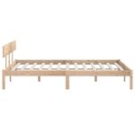 vidaXL Cadre de lit bois de pin massif 180x200 cm super king