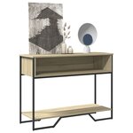 vidaXL Table console chêne sonoma 100x35x74 5 cm bois d'ingénierie