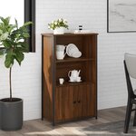 vidaXL Buffet haut chêne marron 62x32x103 5 cm bois d'ingénierie