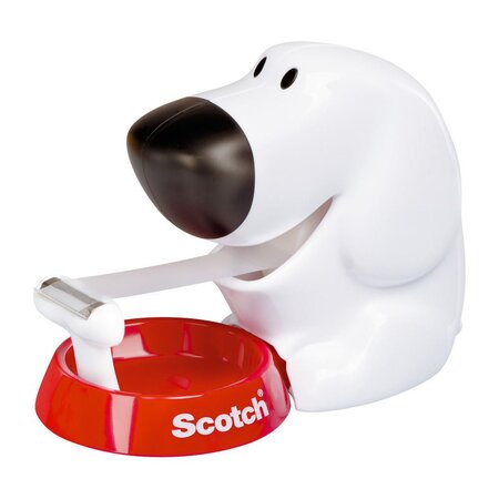 Distributeur de ruban adhésif de bureau en forme de chien c31 blanc avec  ruban adhésif transparent magic™ 19 mm x 7,5 m - La Poste