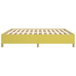vidaXL Cadre de lit Vert 160x200 cm Tissu