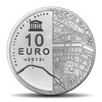 Pièce de monnaie 10 euro France 2015 argent BE – Hôtel des Invalides et Grand Palais