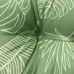 vidaXL Coussins de chaise lot de 4 à motif de feuilles 50x50x7cm tissu