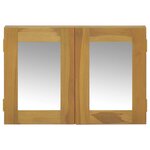 vidaXL Armoire à miroir 60x10x40 cm Bois de teck solide
