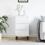 vidaXL Buffet blanc 40x35x70 cm bois d’ingénierie