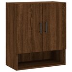 vidaXL Armoire murale chêne marron 60x31x70 cm bois d'ingénierie
