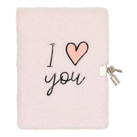 Journal Intime Peluche I Love You - Draeger paris