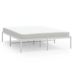 vidaXL Cadre de lit métal blanc 160x200 cm