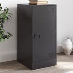 vidaXL Buffet noir 34 5x39x73 cm acier