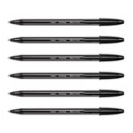 Stylo Bille Cristal Exact Pointe Ultra Fine Noir x 6 BIC