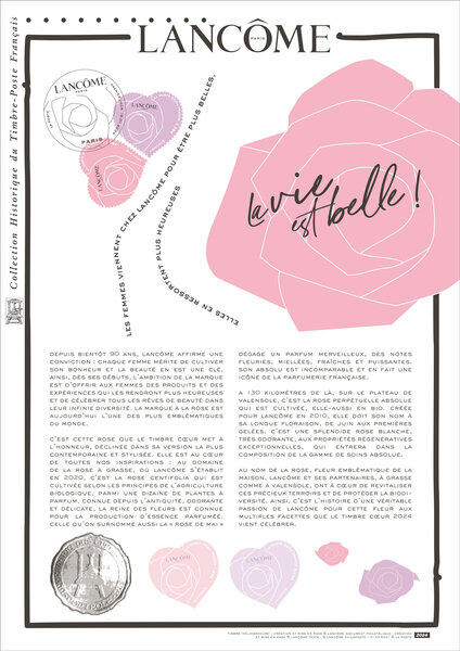 Document philatélique - Coeur - Lancôme