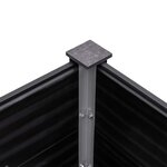 vidaXL Lit surélevé de jardin 200x50x91 cm WPC Gris