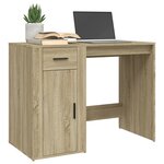 vidaXL Bureau Chêne sonoma 100x49x75 cm Bois d'ingénierie