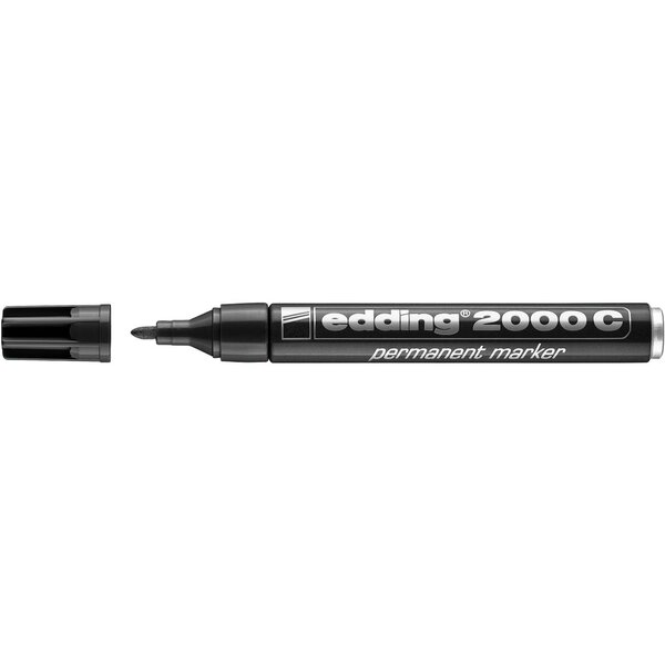 Marqueur Permanent 2000 C Multi Surface Corps Alu Noir Pointe Ronde 1 5-3 mm EDDING