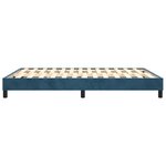 vidaXL Cadre de lit Bleu foncé 140x190 cm Velours