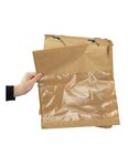 (1 lot   1000 sacs) sac papier liassé avec fenêtre en amidon de maïs 3