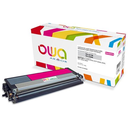 Toner remanufacturé compatible Brother TN321 TN326 Magenta