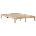 vidaXL Cadre de lit avec tête de lit 140x190 cm bois de pin massif