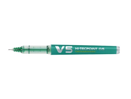 Roller rechargeable V5 encre liquide Vert Begreen Pointe Fine PILOT