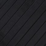 vidaXL Tapis rectangulaire noir 60x500 cm bambou