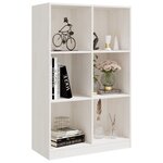 vidaXL Bibliothèque Blanc 70x33x110 cm Bois de pin massif