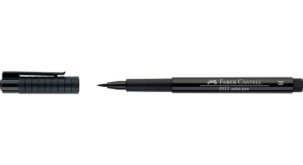 Feutre encre de chine PITT artist pen Pointe Pinceau 0,1 mm Noir FABER-CASTELL